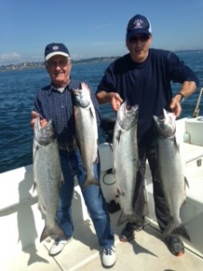 Nice Spring Salmon off Victoria BC July 2015